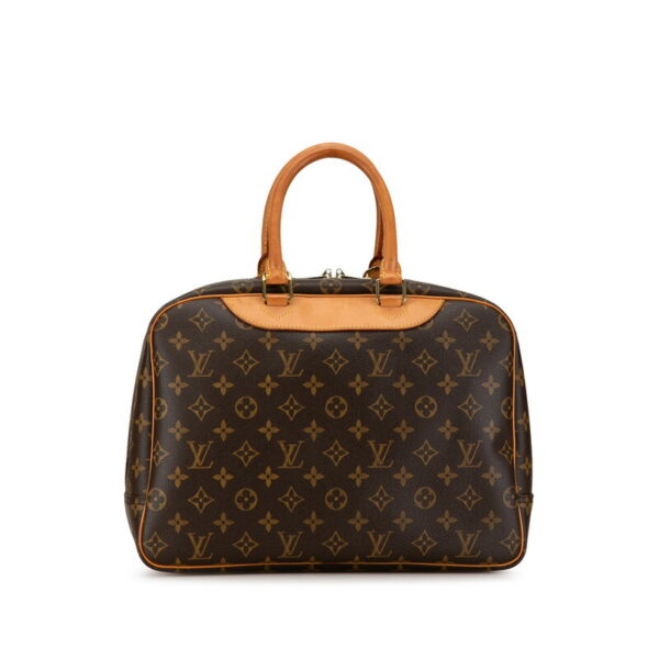 epxqdnmpooabas61 3 Louis Vuitton Monogram Deauville Handbag Brown