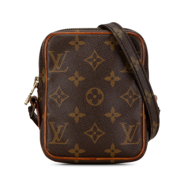 fc8r4qmnv3dfzrvc 1 Louis Vuitton Monogram Mini Danube Crossbody Shoulder Bag Brown