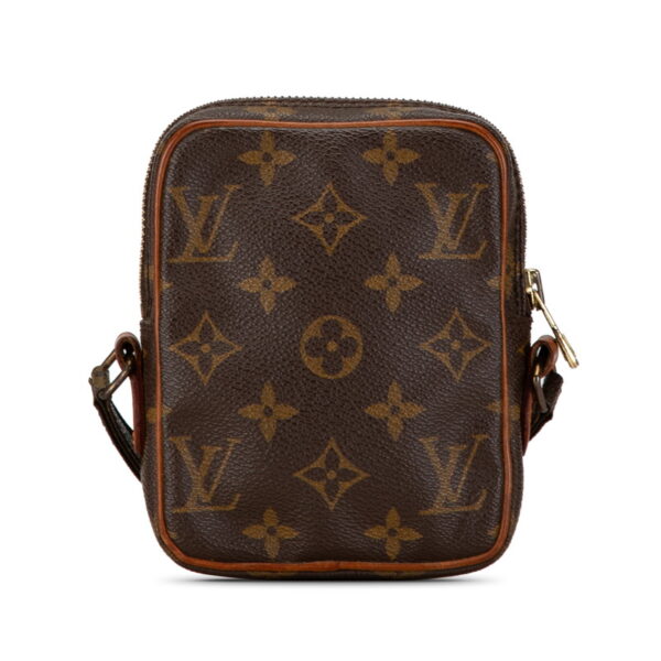 fc8r4qmnv3dfzrvc 3 Louis Vuitton Monogram Mini Danube Crossbody Shoulder Bag Brown