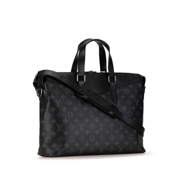 fqajigyes47eo4bj 2 Louis Vuitton Eclipse Briefcase 2WAY Shoulder Bag Black