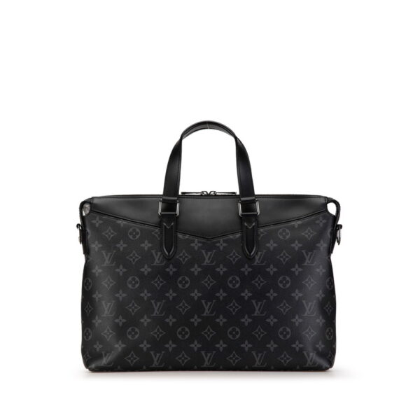 fqajigyes47eo4bj 3 Louis Vuitton Eclipse Briefcase 2WAY Shoulder Bag Black