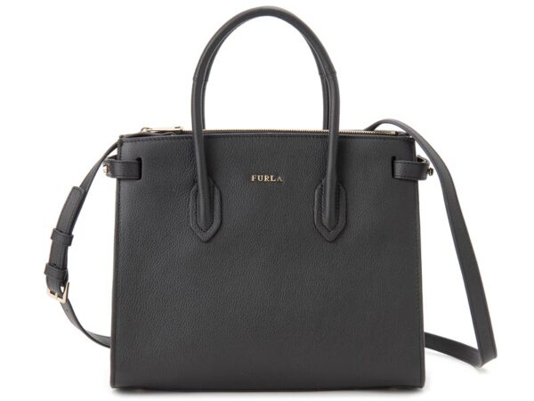 fur924576 Furla Pin S 2WAY Tote Bag Black