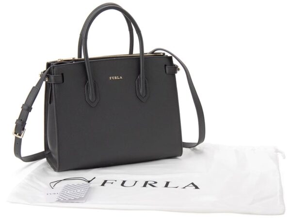 fur924576 3 Furla Pin S 2WAY Tote Bag Black