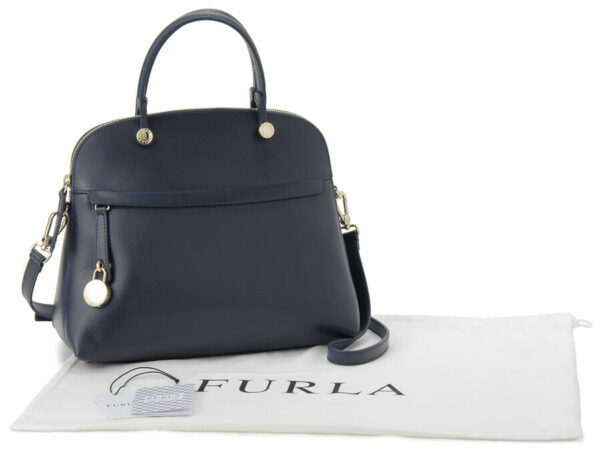 fur933221 3 Furla M Dome Piper Shoulder Bag Blue