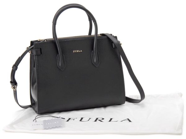 fur942235 3 Furla Pin S Tote 2WAY Shoulder Bag Black