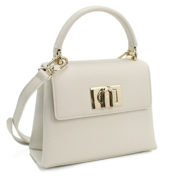 furwb00109031 1 Furla 1927 Handbag 2Way Shoulder Marshmallow White