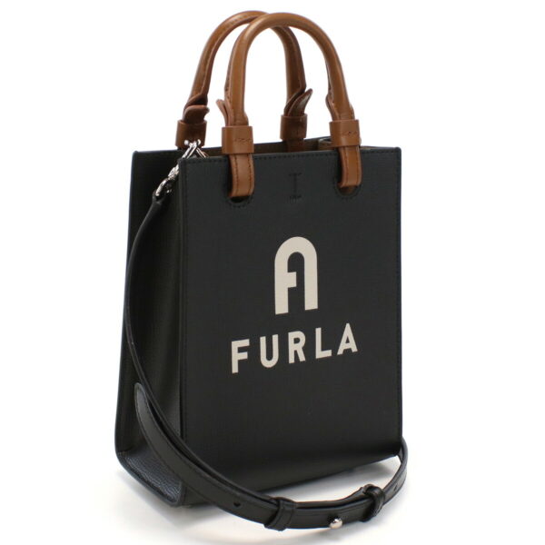 furwb00729011 1 Furla Varsity Handbag Nero Perla Black