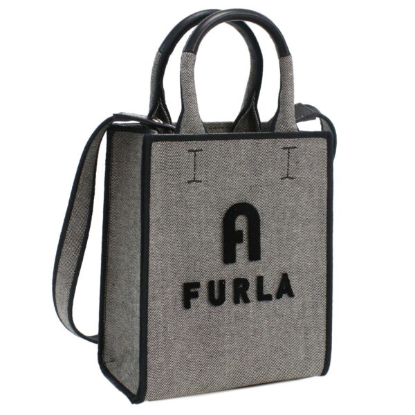 furwb00831011 1 Furla Opportunity Handbag 2Way Shoulder Grigio Nero Gray