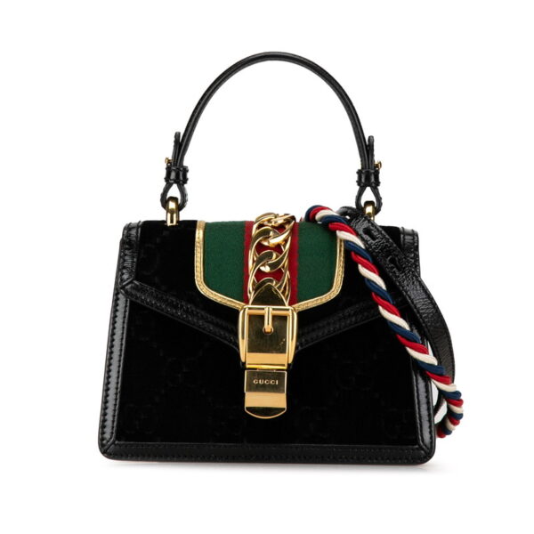 fuwip2qetaovkrqq 1 Gucci Sylvie 2WAY Handbag Black