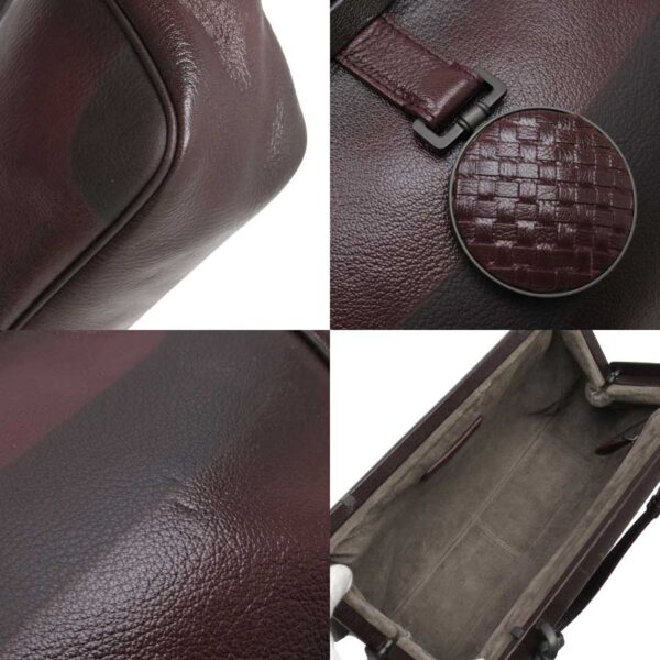 g1143 2 Bottega Veneta Intrecciato Leather Handbag Bordeaux