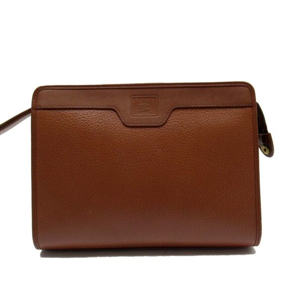 g2025f Burberry Leather Clutch Bag Brown