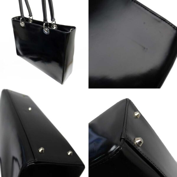 g2026a 1 Christian Dior Shoulder Bag Leather Black