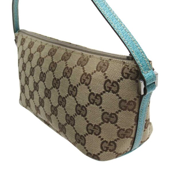 g2066a 2 Gucci GG Mini Handbag Beige Blue Canvas