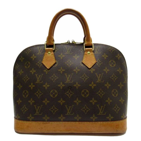 g2100a Louis Vuitton Alma Monogram Canvas Handbag Brown