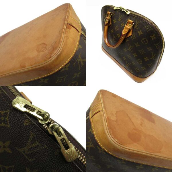 g2100a 1 Louis Vuitton Alma Monogram Canvas Handbag Brown