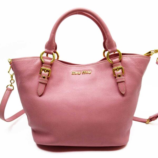 g2134f Miu Miu Handbag Crossbody Shoulder Bag Leather Pink