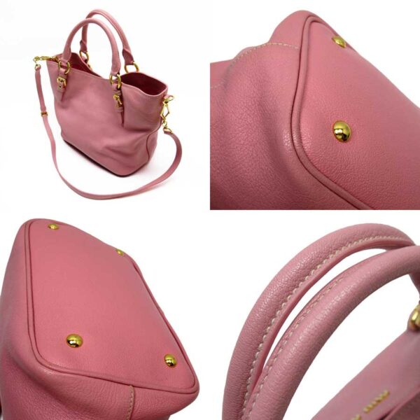 g2134f 1 Miu Miu Handbag Crossbody Shoulder Bag Leather Pink