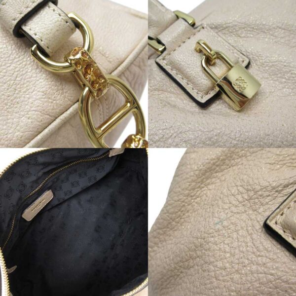 g2137a 2 Loewe Shoulder Bag Leather 2WAY Pink Beige