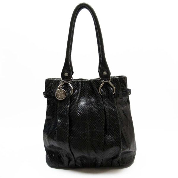 g2789a Celine Shoulder Bag Leather Python Black