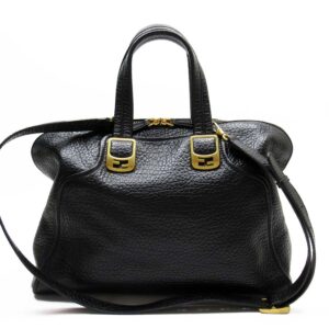 g2833a Chanel Matelasse Coco Mark Leather Shoulder Bag Black