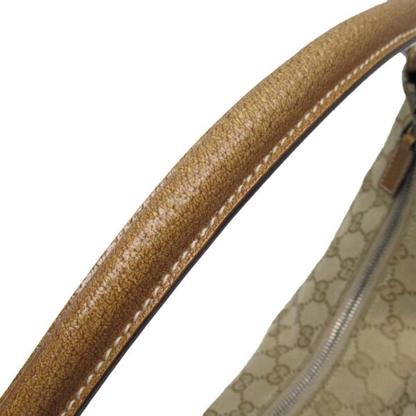 g2905a 2 Gucci GG Shoulder Bag Canvas Leather Bag Beige Brown