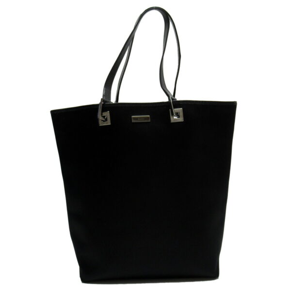 g3004a Gucci Tote Bag Nylon Leather Bag Black