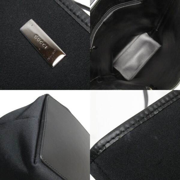 g3004a 4 Gucci Tote Bag Nylon Leather Bag Black