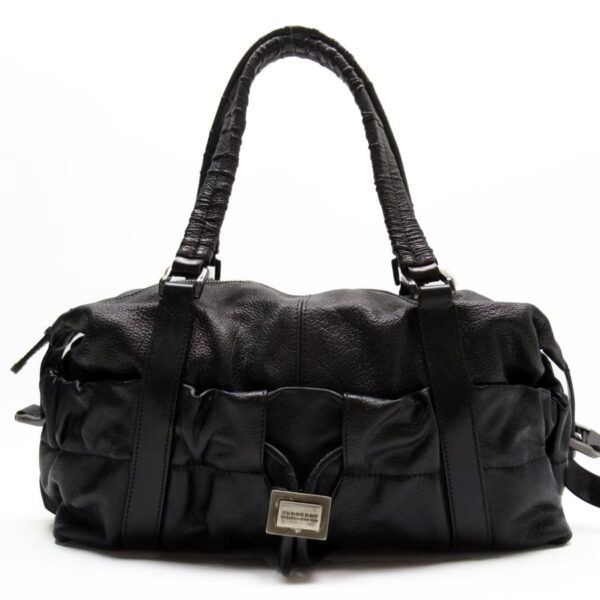 g3269a Burberry Leather Handbag Black