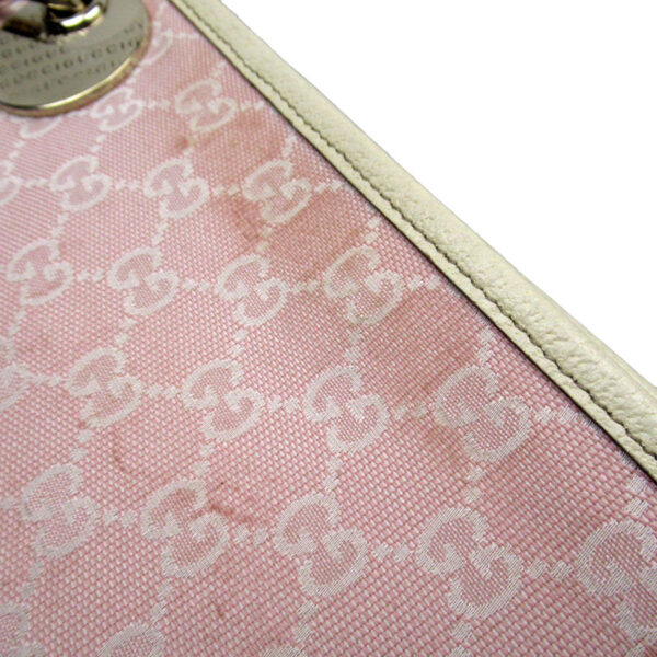 g3607a 2 Gucci GG Canvas Crossbody Shoulder Bag Pink White