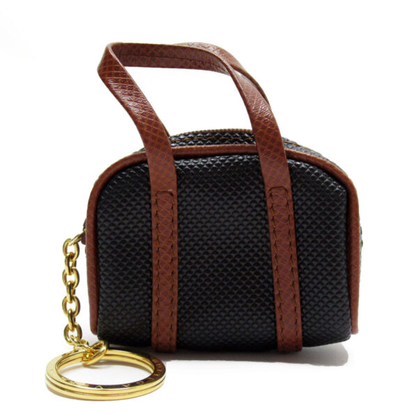 g3682a Bottega Veneta Leather Charm Black Brown