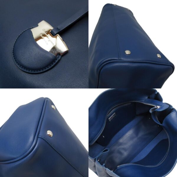 g3801g 4 c Salvatore Ferragamo Leather Handbag Blue