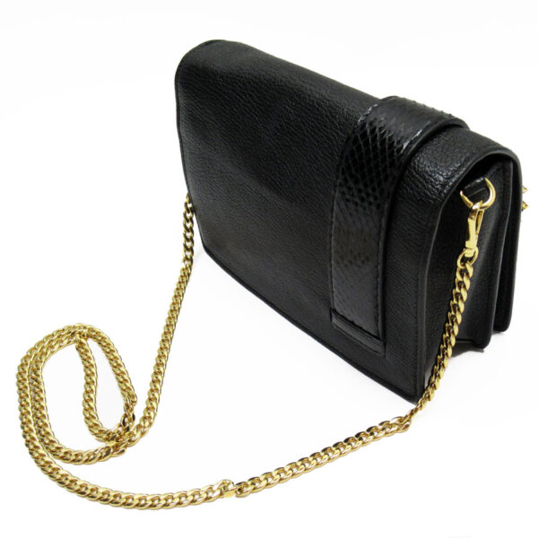 g4072k 1 Miu Miu Shoulder Bag Leather Bijou Black