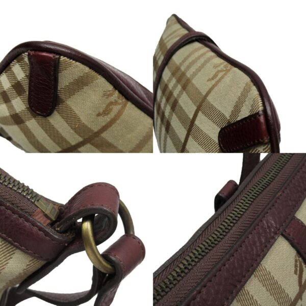 g4099k 3 c Burberry Canvas Leather Shoulder Bag Brown