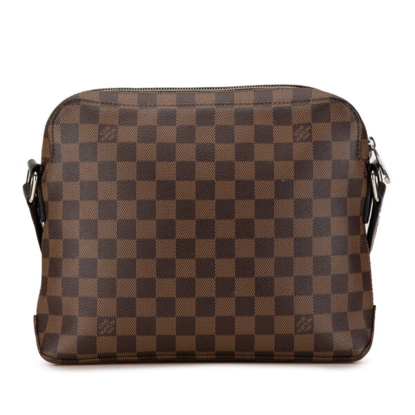 gbftpt3y309qmn3g 3 Louis Vuitton Damier Jake Messenger PM Shoulder Bag Brown Black