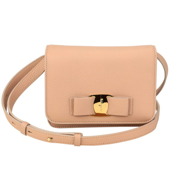 gfr218374772257 1 Ferragamo Shoulder Bag Vara Beige