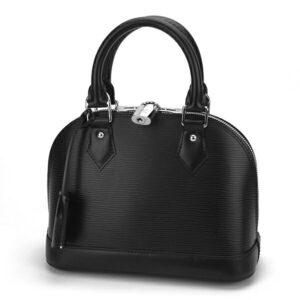 glvm40862 1 Louis Vuitton Lock Me Leather Handbag Black