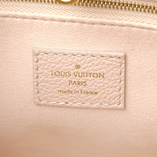 glvm46513 6 Louis Vuitton On the Go PM Tote Bag Empreinte Beige Orange