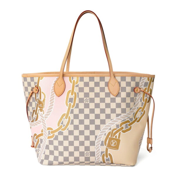 glvn40471 1 Louis Vuitton Neverfull MM Tote Bag Nautical Off White