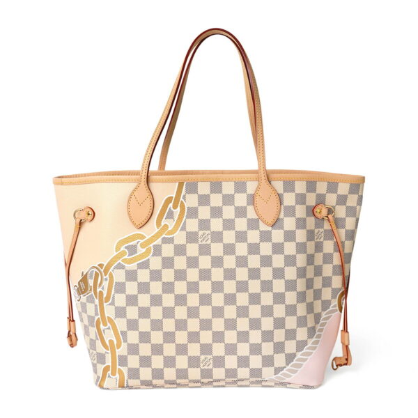 glvn40471 2 Louis Vuitton Neverfull MM Tote Bag Nautical Off White