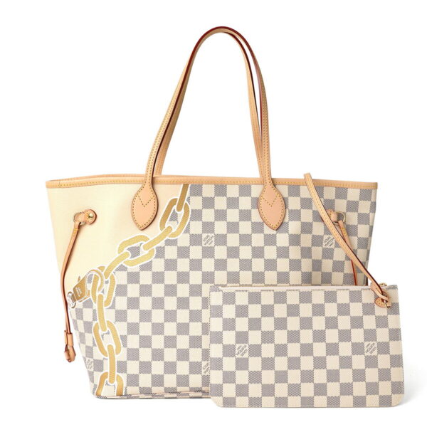 glvn40471 4 Louis Vuitton Neverfull MM Tote Bag Nautical Off White