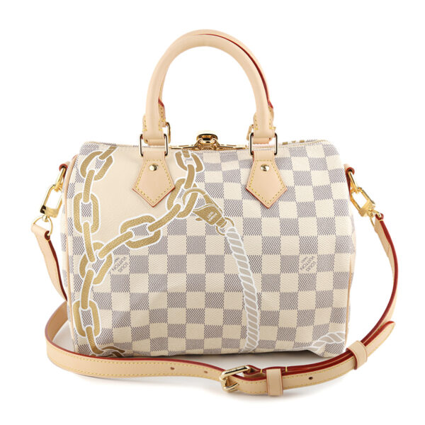 glvn40473 2 Louis Vuitton Speedy Bandouliere 25 Handbag Nautical Off White