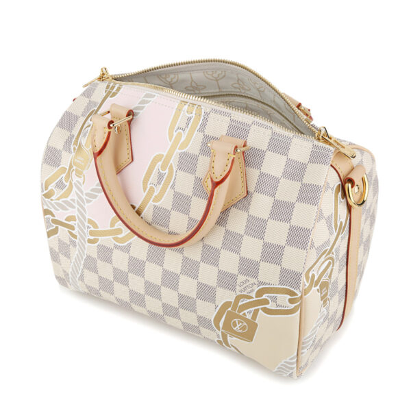 glvn40473 4 Louis Vuitton Speedy Bandouliere 25 Handbag Nautical Off White