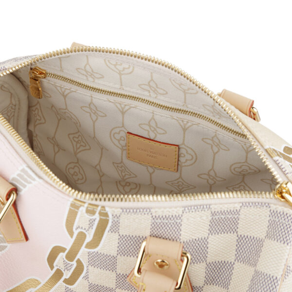 glvn40473 6 Louis Vuitton Speedy Bandouliere 25 Handbag Nautical Off White