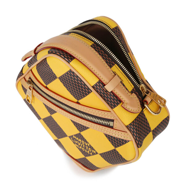 glvn40562 4 Louis Vuitton Shoulder Bag Damier Pop Chess Messenger Yellow Brown