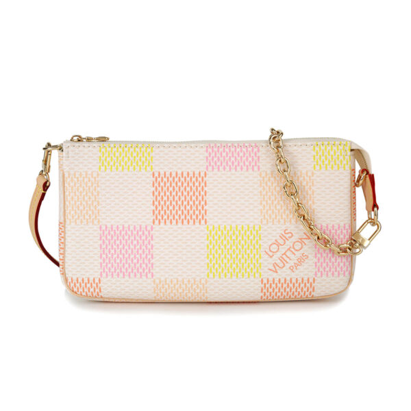 glvn40642 1 Louis Vuitton Shoulder Bag Damier Pochette Accessory Pink