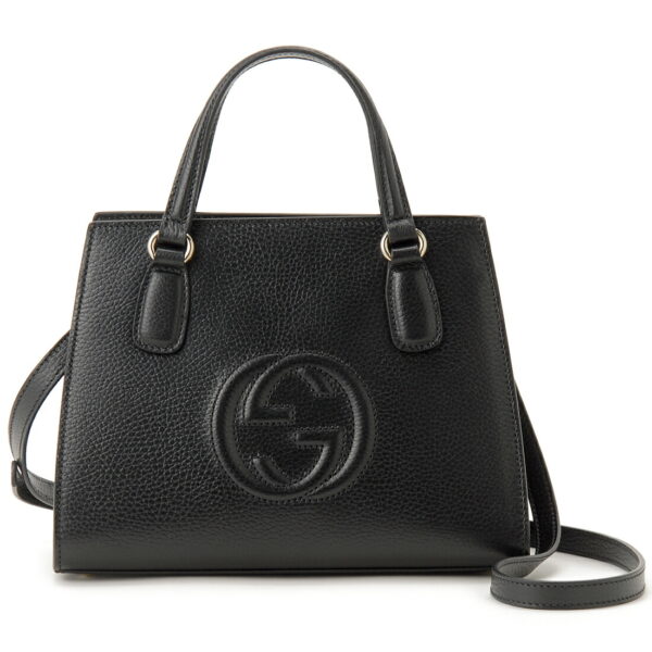 gu607722cao0g1000 Gucci Soho Handbag Black