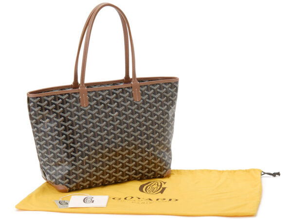 gy artois pm 03 3 Goyard Artois PM Tote Bag Brown