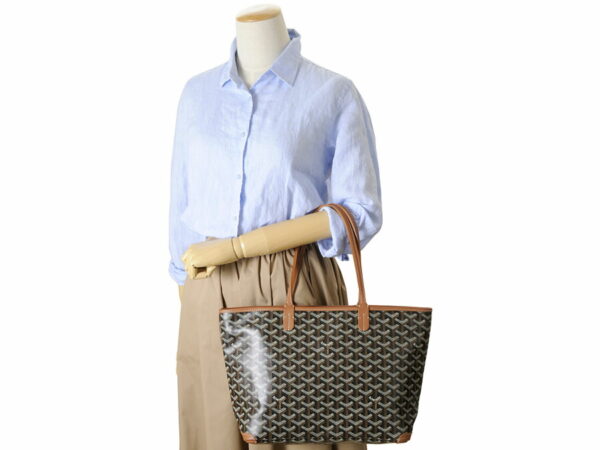 gy artois pm 03 4 Goyard Artois PM Tote Bag Brown