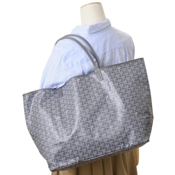 gy stlouis gm51 4 Goyard Saint Louis GM Tote Bag Gray