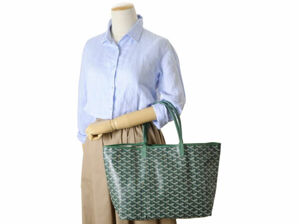 gy stlouis pm09 4 Goyard Saint Louis PM Tote Bag Green